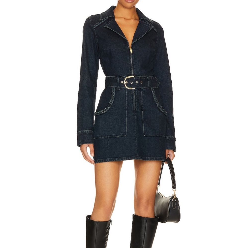 Show Me Your MuMu Dark Blue Denim dress